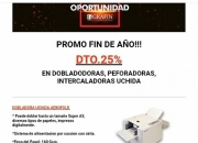 Promo Fin de Año !!!! DTO.25% En Maquinas Uchida